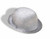 Silver Glittery Bowler Hat