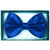 Suave Navy Blue Satin Bow Tie