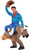 Inflatable Ride-on Bull Rider/Rodeo Cowboy Costume