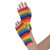 Rainbow Pride Fingerless Gloves - At The Costume Shoppe