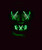 Black and Green Light-Up LED Mask - At The Costume Shoppe