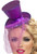 Sequin Purple Mini Top Hat Hats & Headpieces