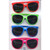 80's Neon Paint Splatter Wayfarer Style Sunglasses Costume Pieces & Kits