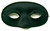 Deluxe Male Black Costume Mask