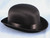 Black Satin Derby Hat