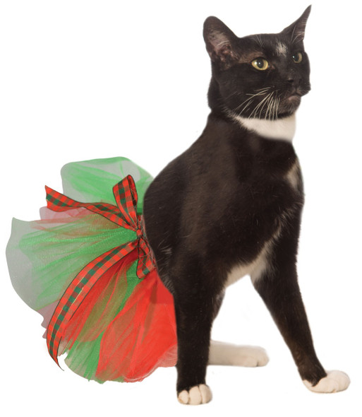 Christmas Pet Tutu in Red and Green