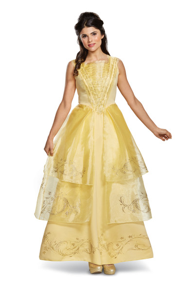 Ladies Movie Belle Ball Gown Deluxe Costume