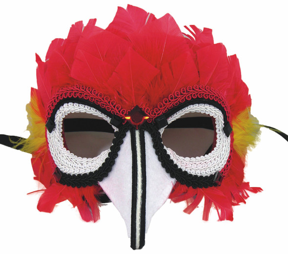 Pirate Parrot Masquerade Sequin Mask