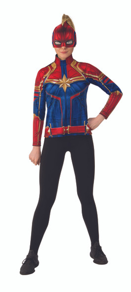 Captain Marvel Costume Top & Headpiece | Marvel Superheroes | Costume Pieces & Kits