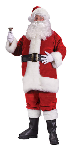 Red Plush Regency Santa Suit