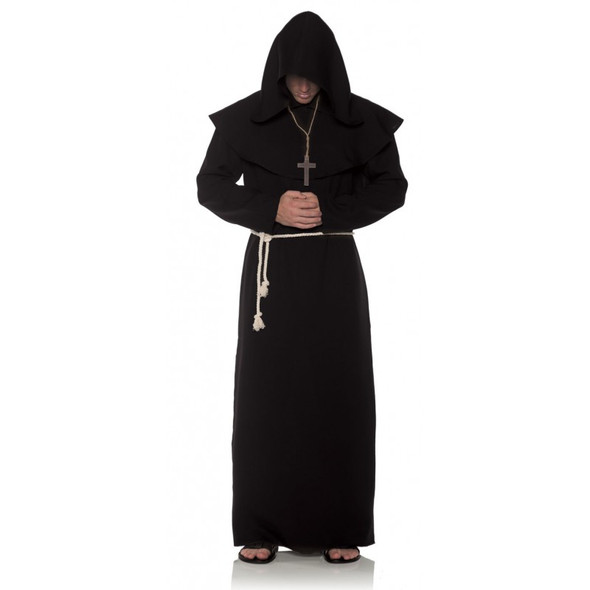 Black Monk Robe Costume - Plus Size