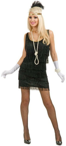 1920s Flapper Costume Dress | 20s Womens Black Fashion Flapper | Womens Costumes