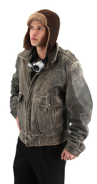 Steamworks Steampunk Aviator Fleece Lined Hat at The Costume Shoppe