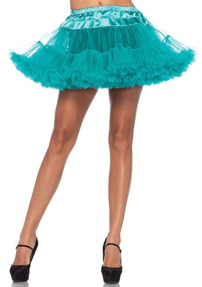 Teal Tulle Standard Costume Petticoat - At The Costume Shoppe