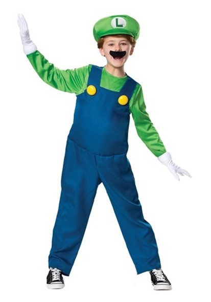 Luigi 2019 Deluxe | Super Mario Bros | Childrens Costumes