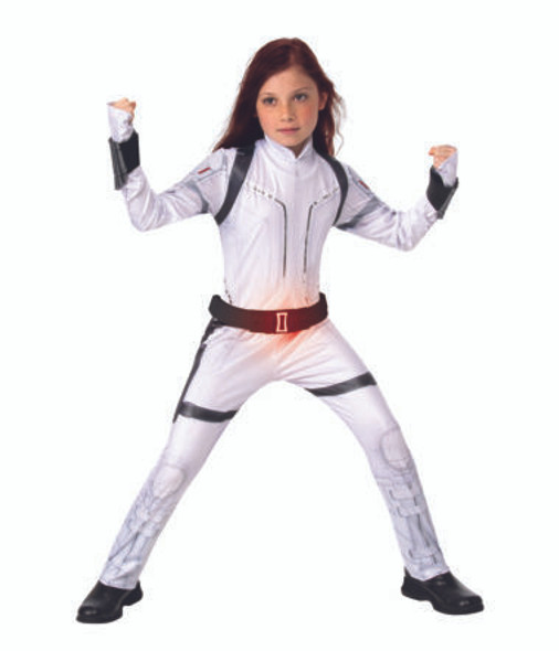 Black Widow Deluxe Children's Costume (White Suit) - Black Widow Movie