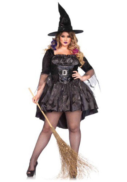 Adult Plus Size Black Magic Mistress Costume
