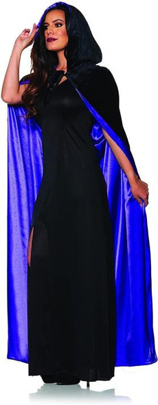 PU Velvet Hooded Cape