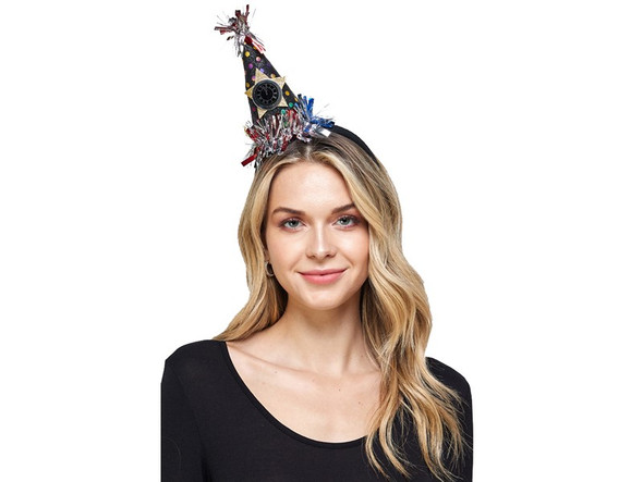 Black Happy New Year Hat Headband | New Year | Hats & Headpieces