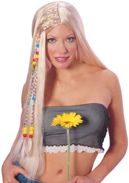 Blonde Long Wig w/Beads | 60s | Wigs