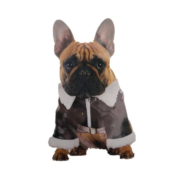 Leatherlike Dog Bomber Jacket | Pet Costumes