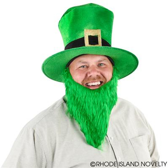 Green Top Hat & Beard | St. Patricks Day | Hats & Headpieces