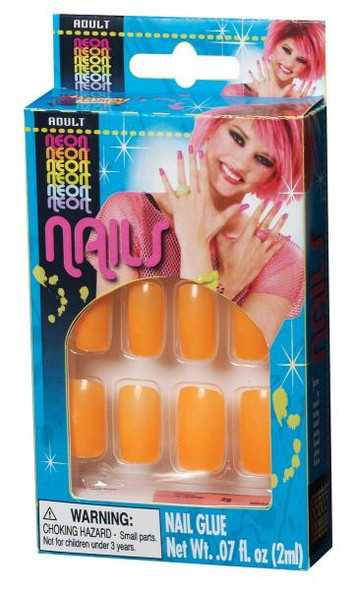 Neon Nails Orange | 80s | Nails