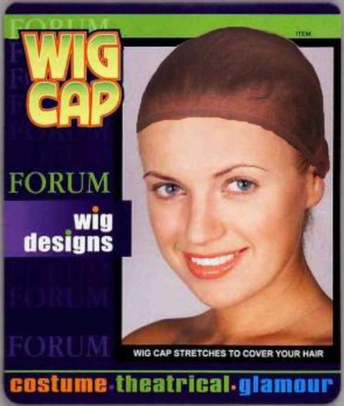 Polyester Wig Cap | Dark Brown | Wigs & Hairpieces