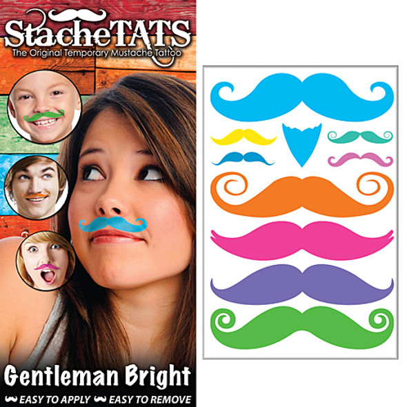Neon Gentleman Tattoos | StacheTATS | Makeup