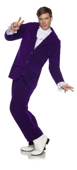 Groovy Austin Leisure Suit Purple Plus | 60s | Mens Costumes