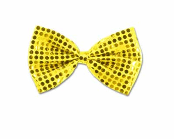 Gold Sequin Large Bow Tie | 20s and Formal | Costume Pieces and Kits