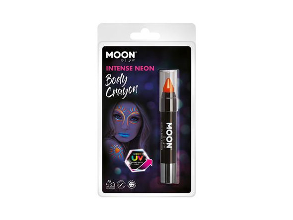 Neon UV Body Crayon | Intense Orange | Moonglow Festival Makeup