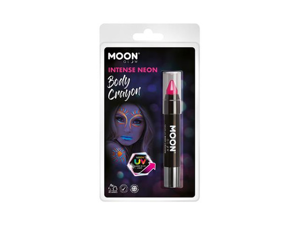 Neon UV Body Crayon | Intense Pink | Moonglow Festival Makeup