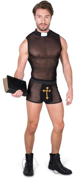 Cardinal Sin Sexy Priest Costume | Naughty Variety | Mens Costumes