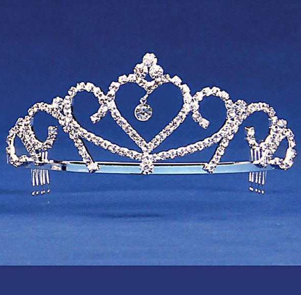 Heart Tiara with Hanging Jewel | Theatre and Ballet | Tiaras and Crowns