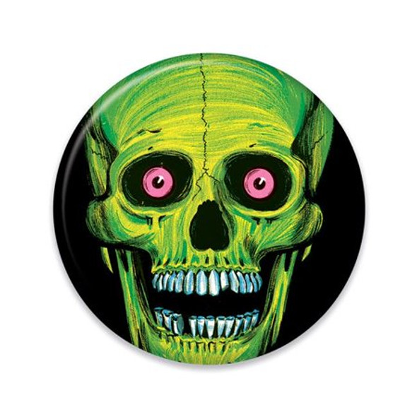 Green Skull Button | Halloween | Accessories