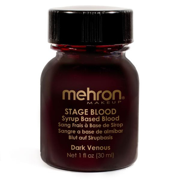 Stage Blood Dark Veinous 1oz | Bloods and Effects | Mehron Professional Makeup