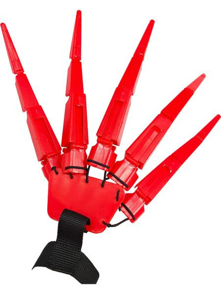 Articulating Fingers Left Hand Glove Red | Cosplay | Costume Accessories