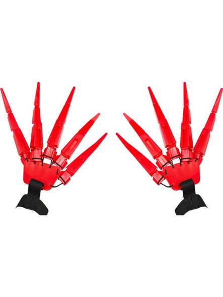 Articulating Finger Gloves Red | Cosplay | Costume Accessories