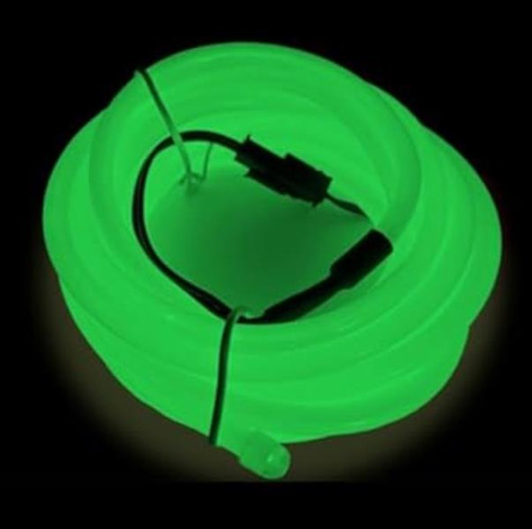 Green EL Wire with battery pack | 2.3mm Thick and 1 Meter Long | Cosplay Supplies