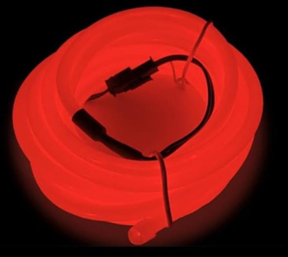Red EL Wire with battery pack | 5.0mm Thick and 3 Meter Long | Cosplay Supplies
