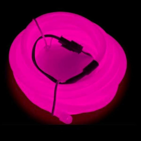 Pink EL Wire with battery pack | 5.0mm Thick and 3 Meter Long | Cosplay Supplies