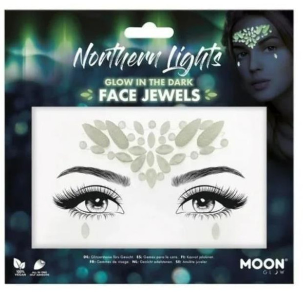 Northern Lights Glow in the Dark Face Jewels | Festivals | Makeup