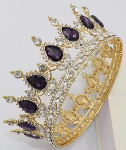 Elegant Purple Gem Queen Crown | Fantasy and Medieval | Crowns and Tiaras