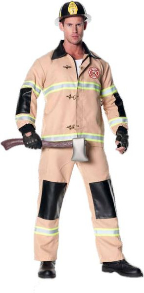 Firefighter Beige Costume | First Responders | Mens Costumes Firefighter Beige Costume | First Responders | Mens Costumes