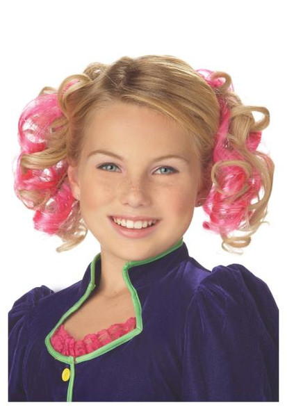 Blonde And Pink Curly Clips | Extensions | Wigs