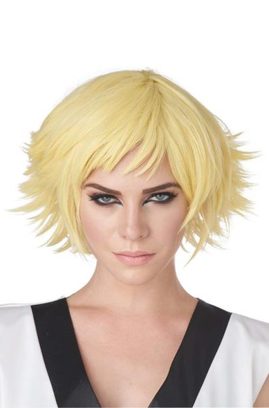Feathered Cosplay Wig | Yellow | Anime | Wigs
