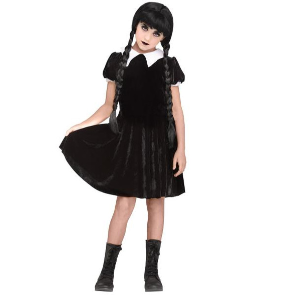 Gothic Girl Wednesday | Horror Characters | Childrens Costumes