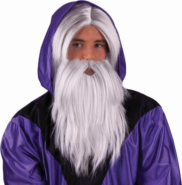 Grey Magician Wizard Wig and Beard Set | Wizards | Character Wigs