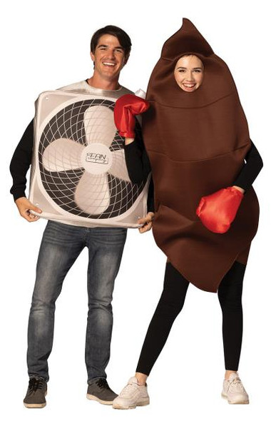Crap Hits the Fan Couples Costume | Fun and Humor | Adult Costumes